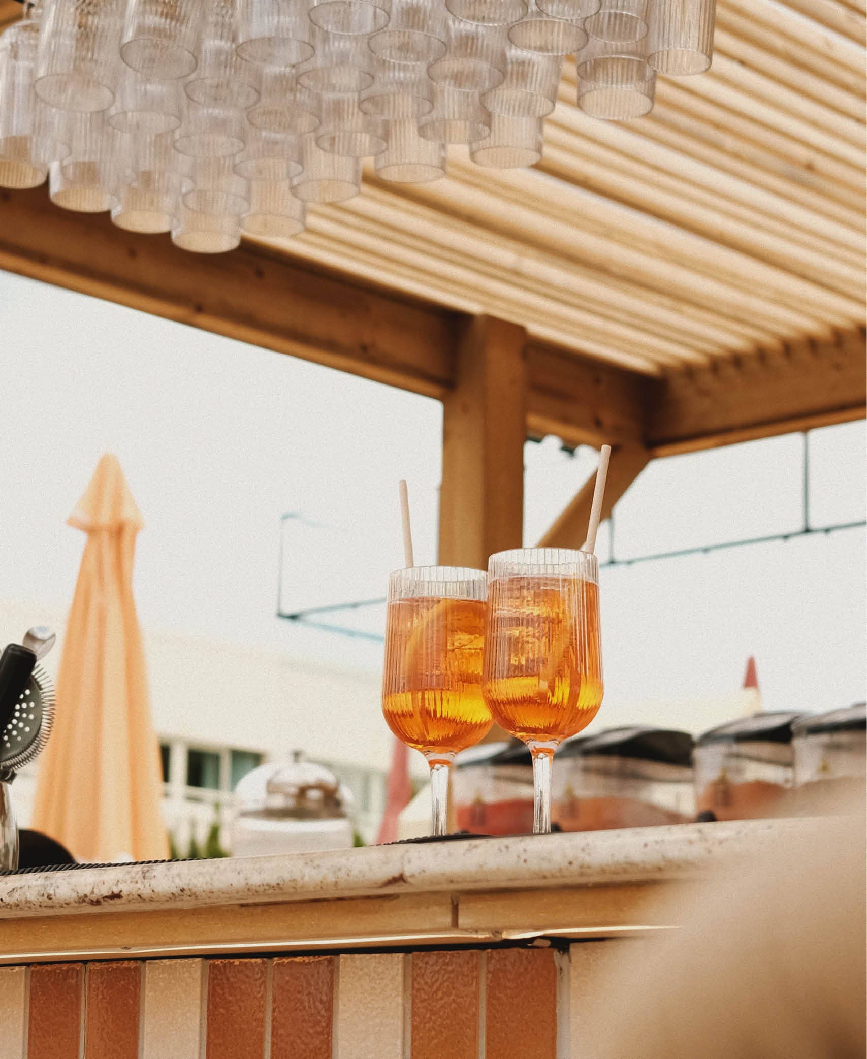 Copa Vino Stripe - Transparente