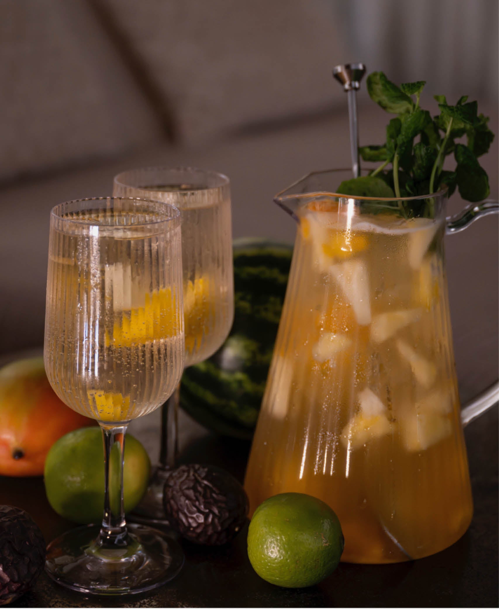 Copa Vino Stripe - Transparente