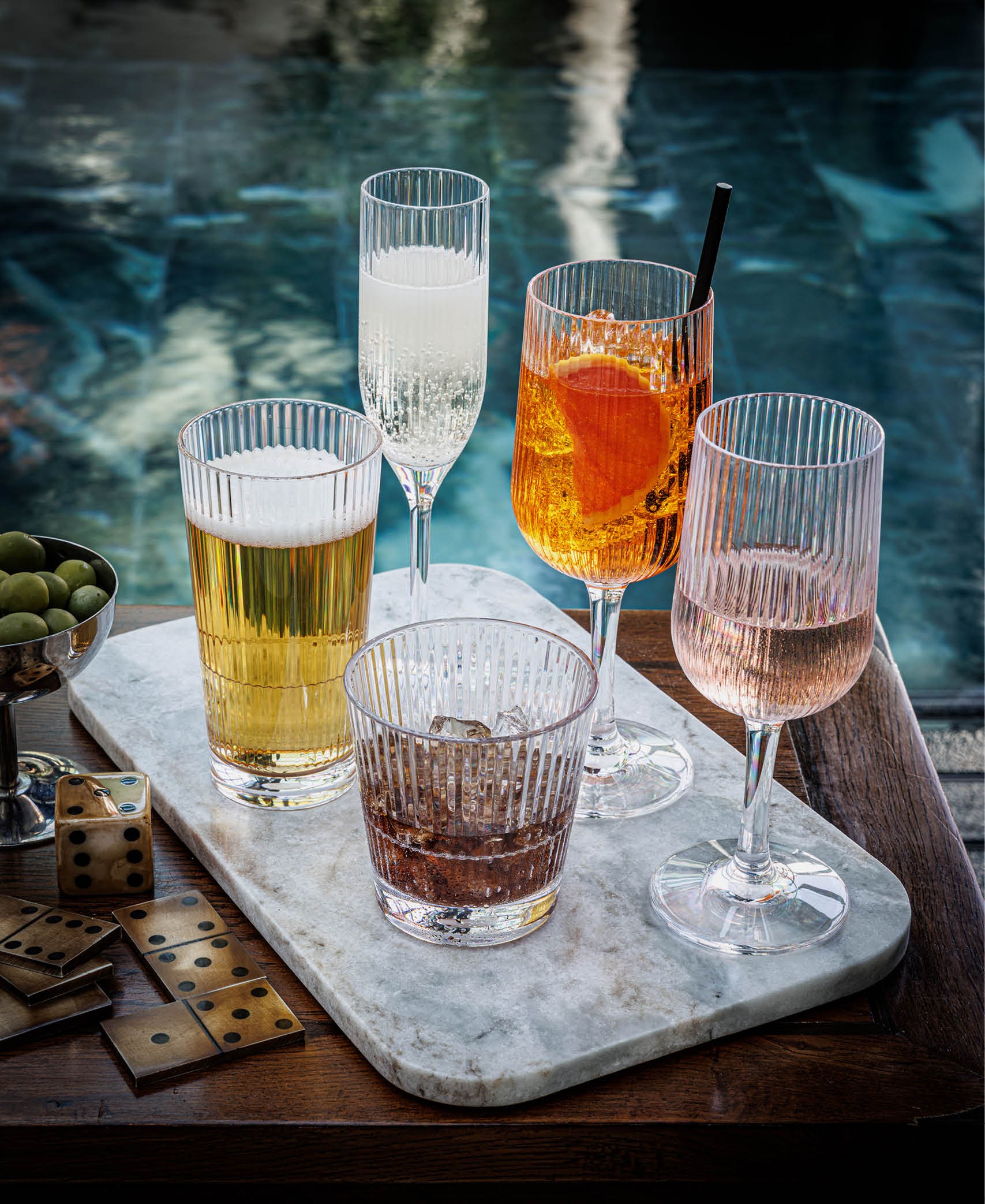 Vaso High Ball Stripe - Transparente