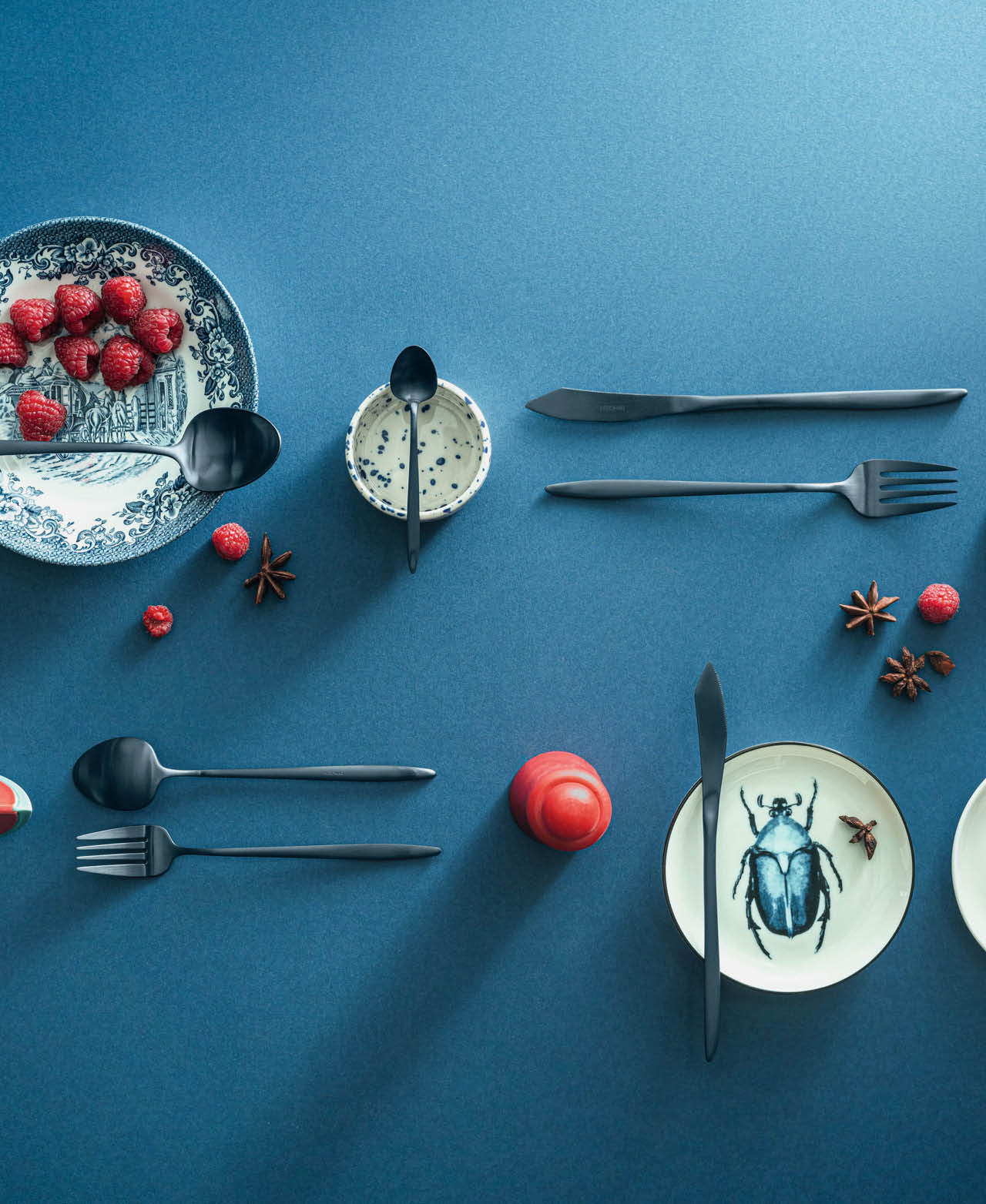 Cuchara Postre Grace - Mat Blue