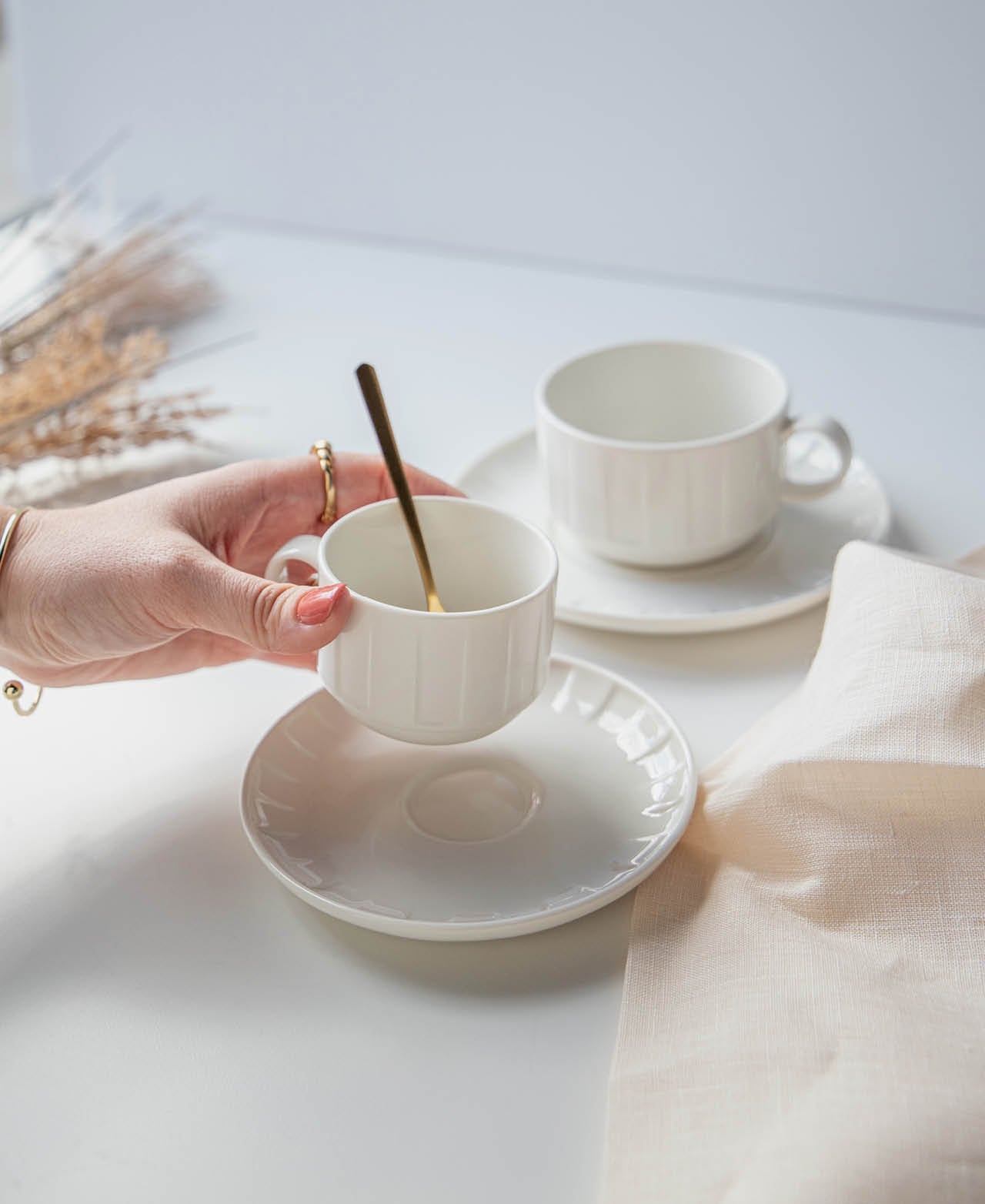 Taza Apilable Ykoa - Blanco